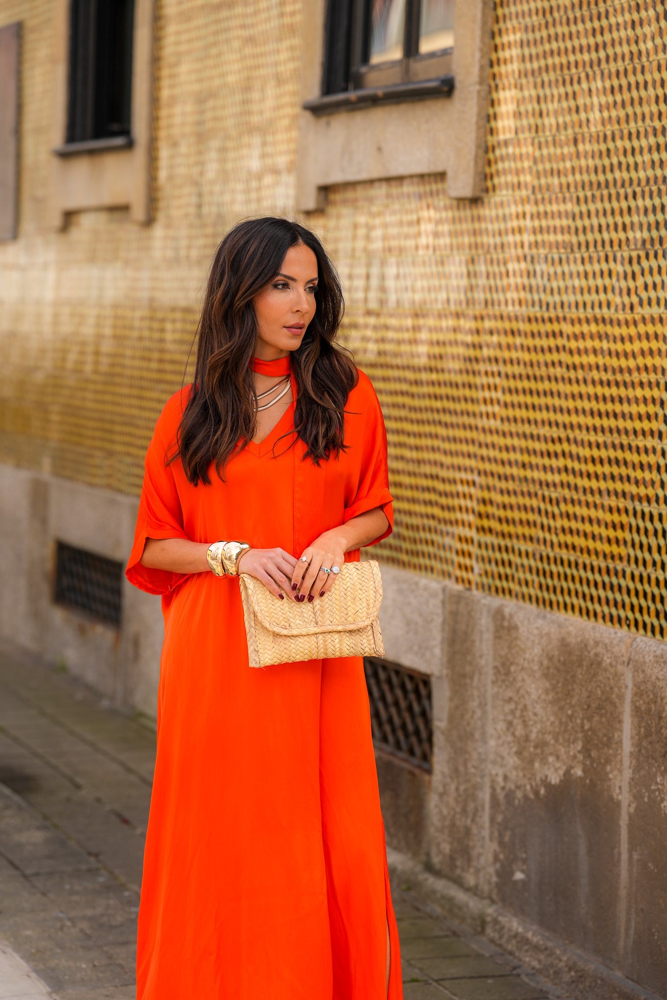 Kate Maxi Dress Orange (PRE SALE)