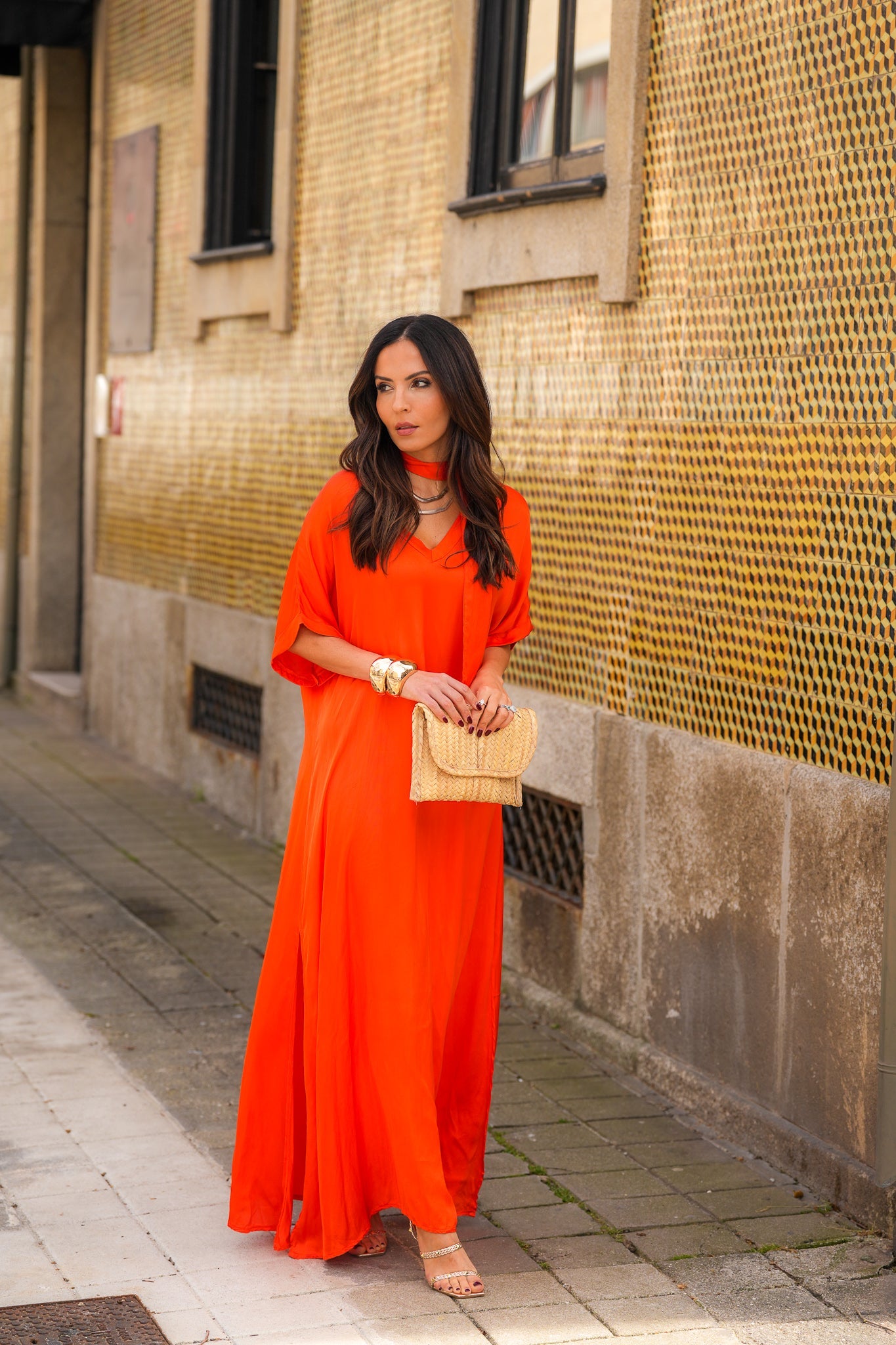 Kate Maxi Dress Orange (PRE SALE)