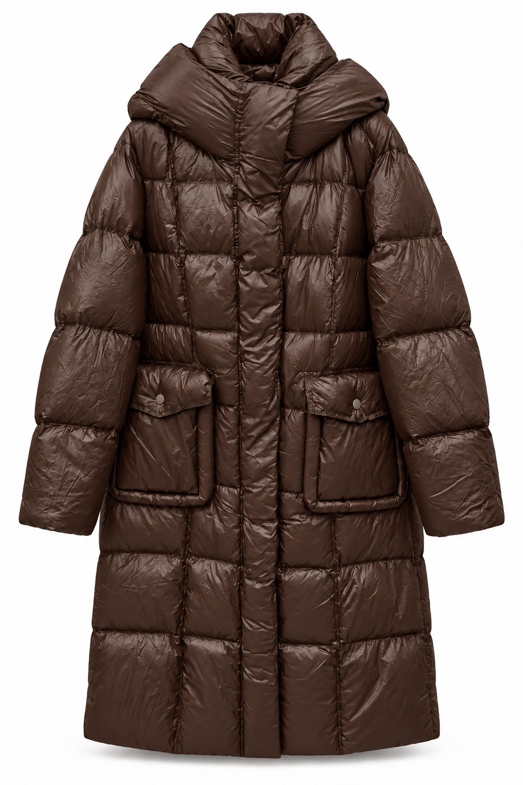 Bergen Puffer Coat Chocolat