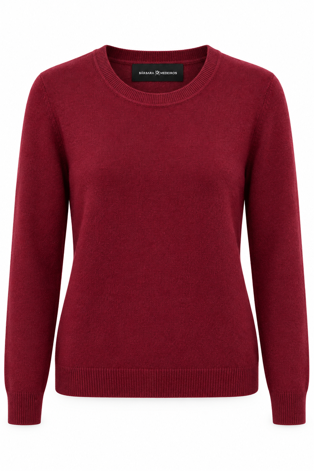 Cashmere Crew Neck Sweater Bordeaux