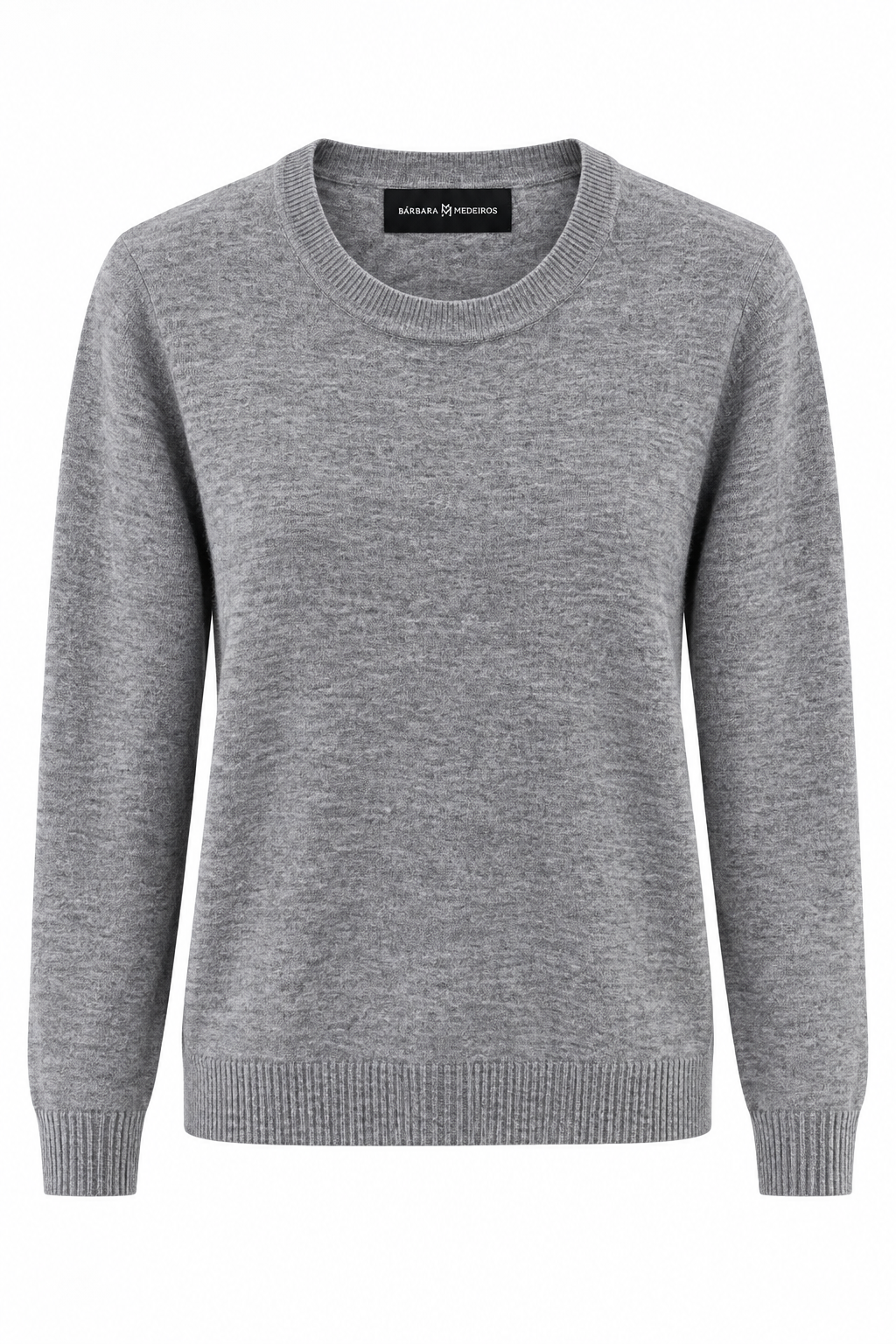 Cashmere Crew Neck Sweater Light Grey