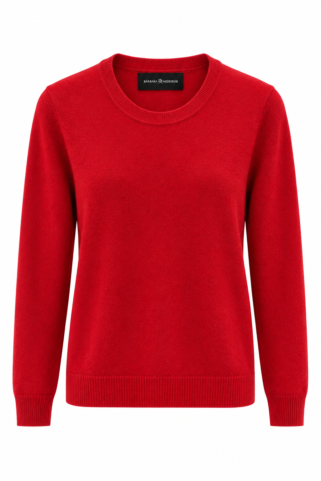Cashmere Crew Neck Sweater red