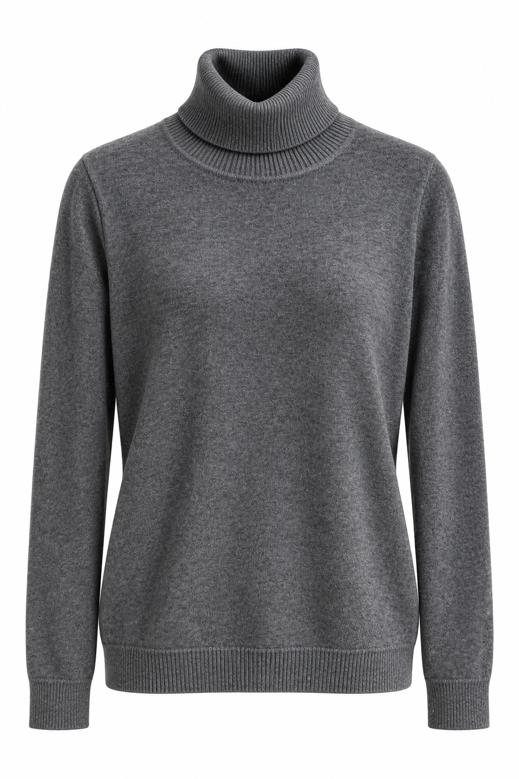 Cashmere Turtleneck Knit Grey