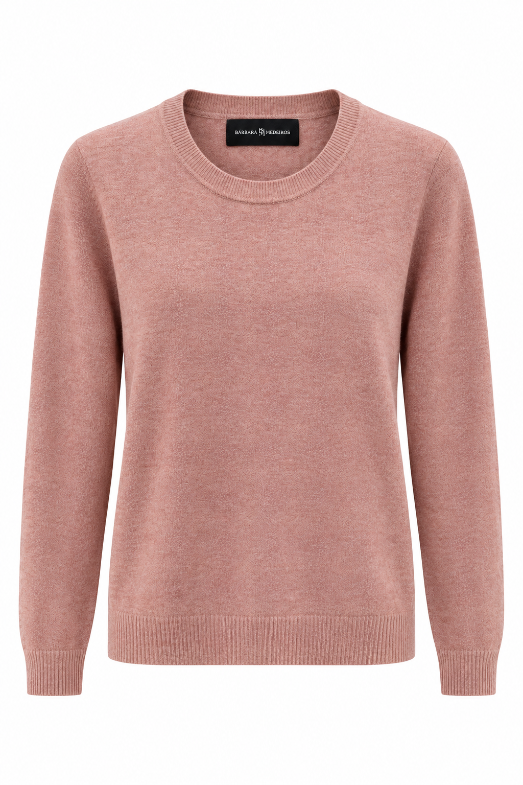 Cashmere Crew Neck Sweater soft rose
