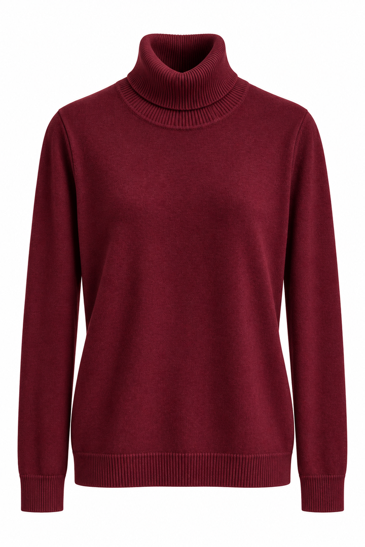 Cashmere Turtleneck Knit Bordeaux