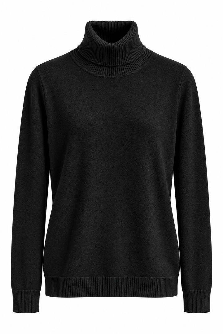 Cashmere Turtleneck Knit Black