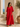 Atena linen dress red