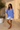 Alice linen blouse Italian blue