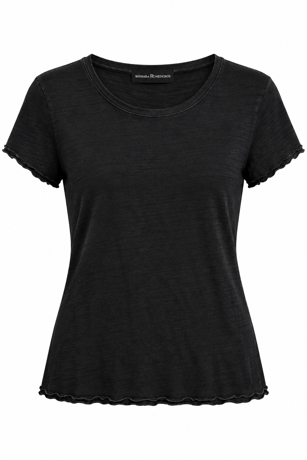 Lina Premium Linen T-Shirt black