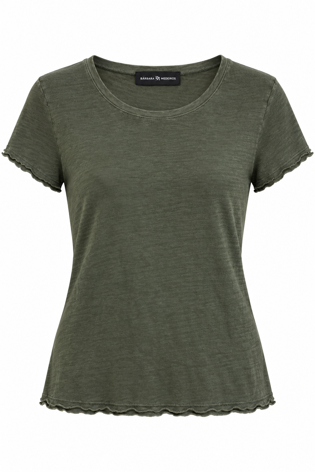 Lina Premium Linen T-Shirt military
