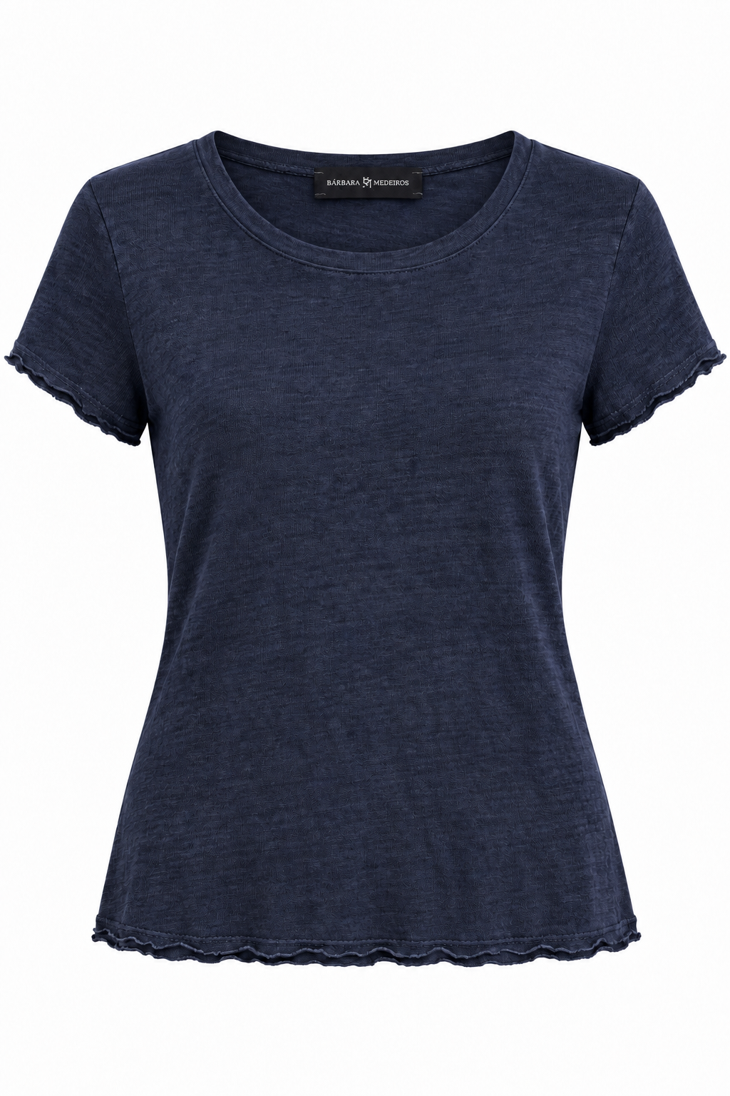 Lina Premium Linen T-Shirt navy