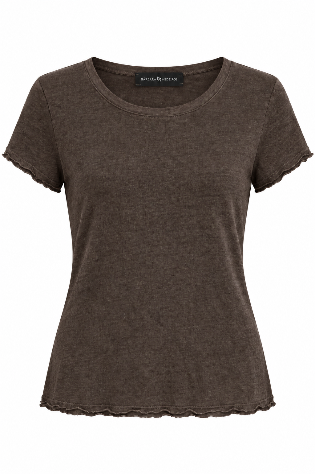 Lina Premium Linen T-Shirt cacau