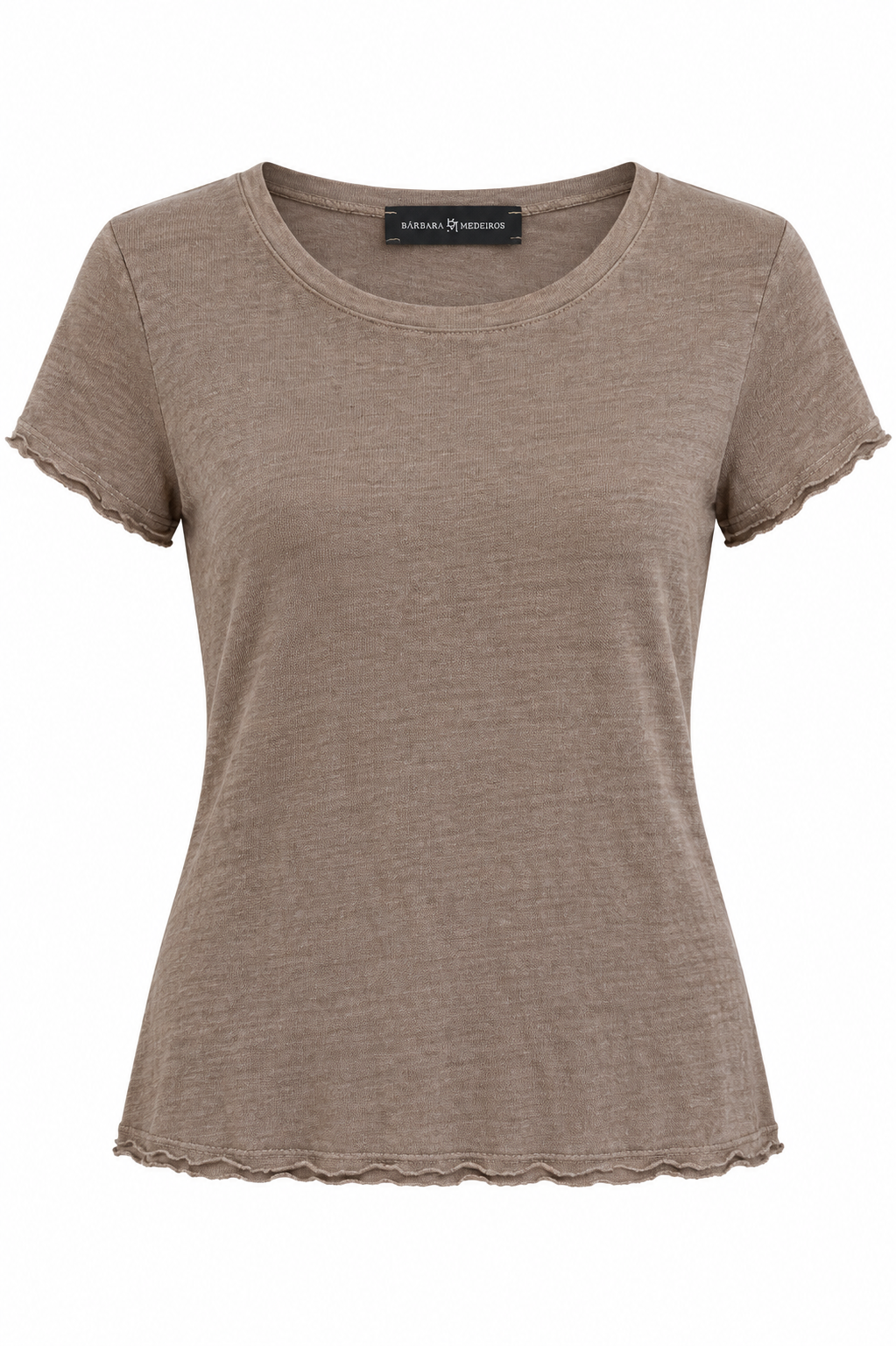 Lina Premium Linen T-Shirt taupe