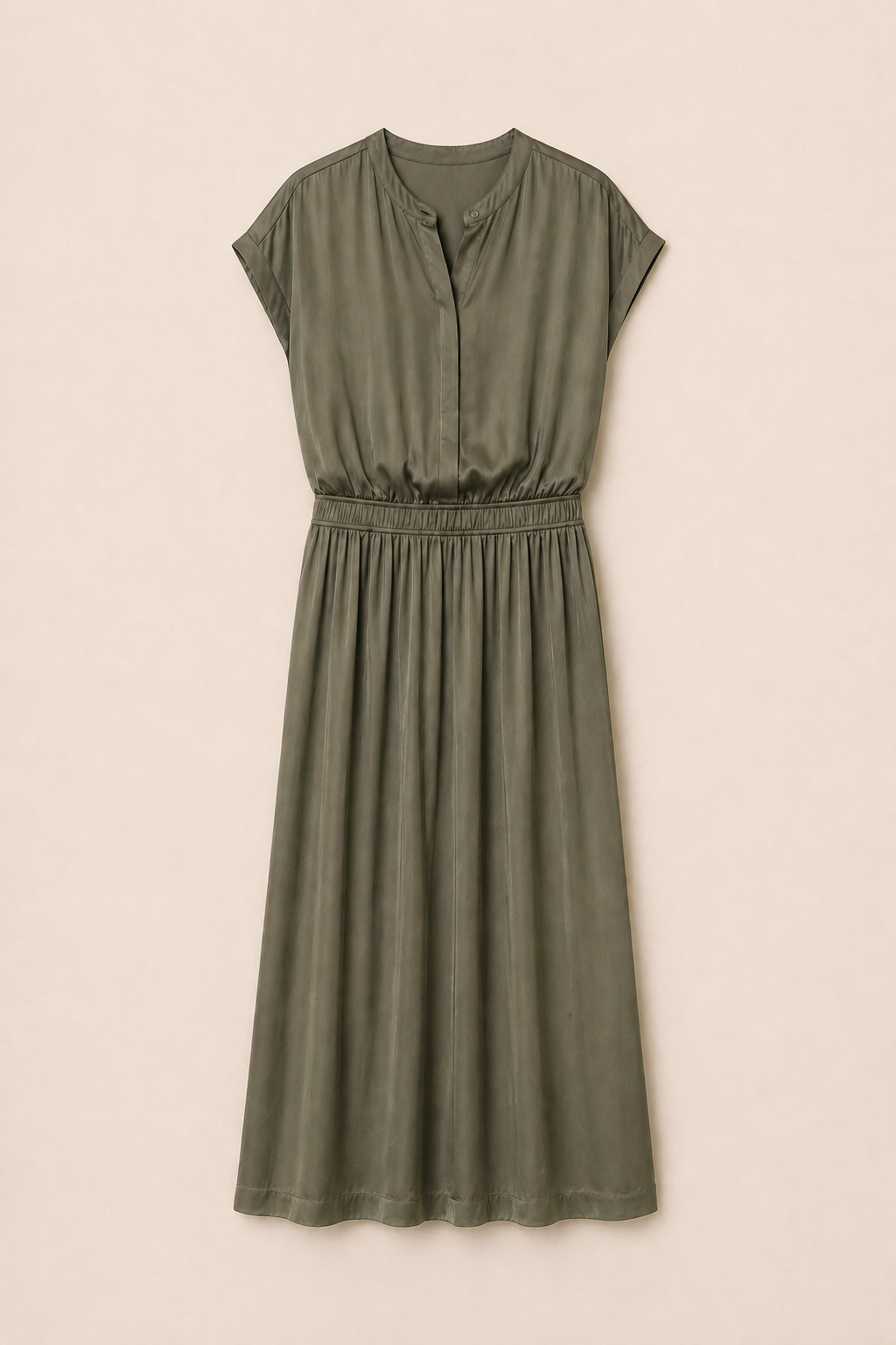 Paula dress khaki – Bárbara Medeiros
