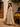 Aura linen dress golden sand