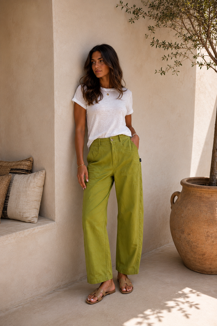 Petra pants pistachio green
