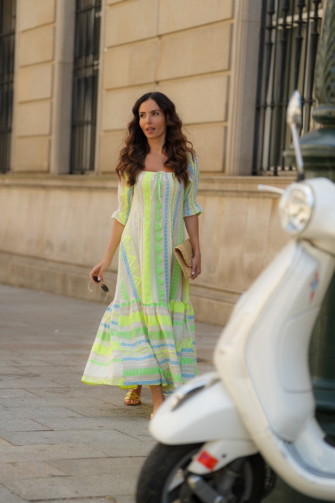 Jacquard Maxi Dress