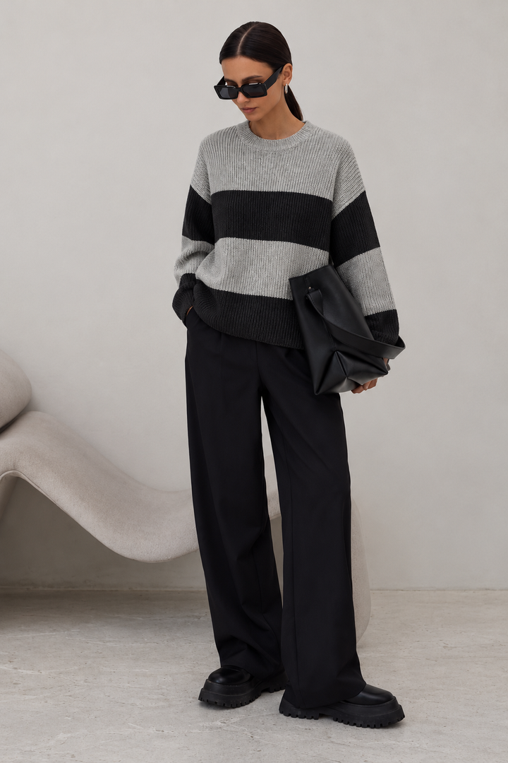 Sally Stripes Knit Sweater