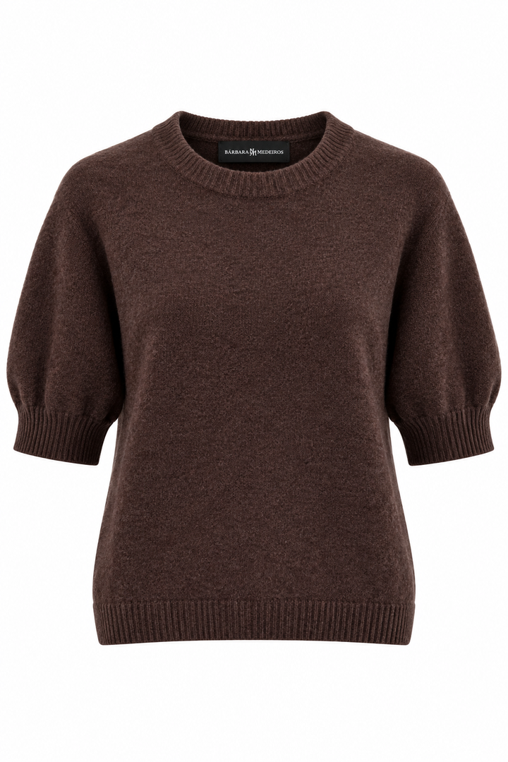 Molly Baby Alpaca Knit Cacau