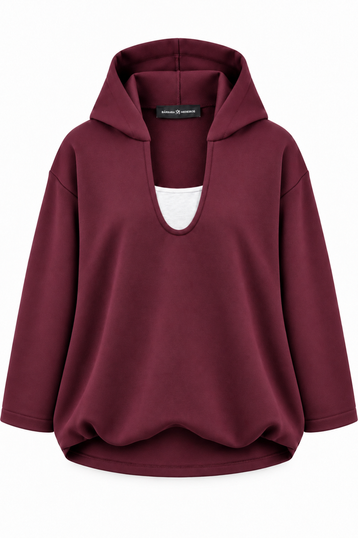 Megan Oversized Sweater Burgundy