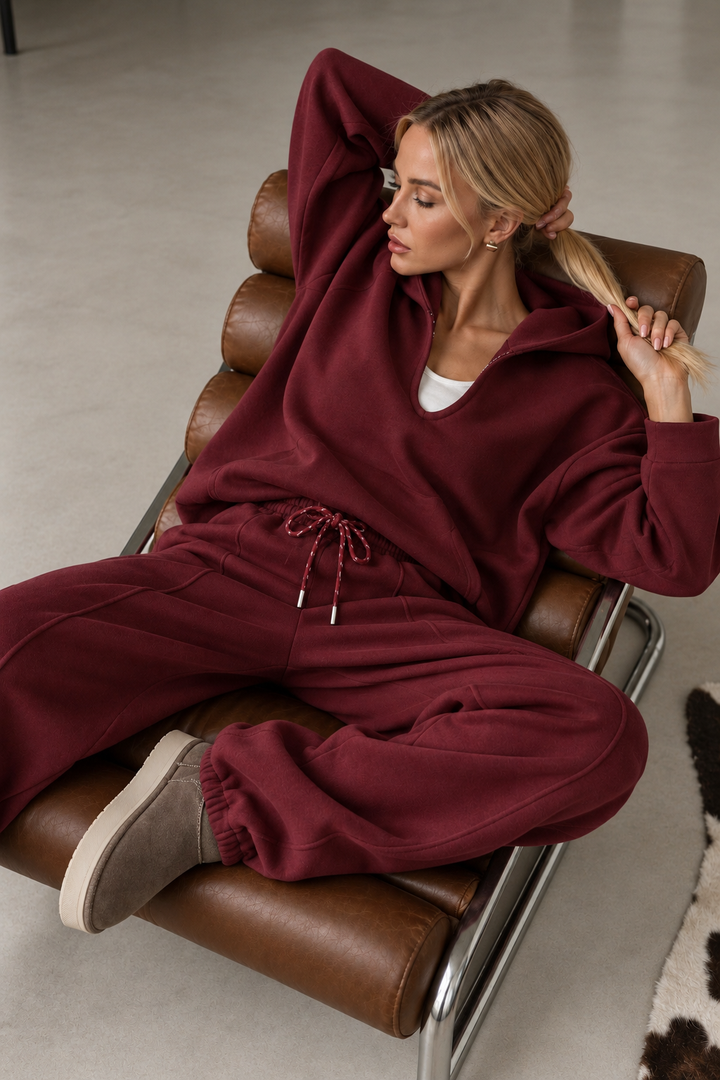 Megan Oversized Sweater Burgundy