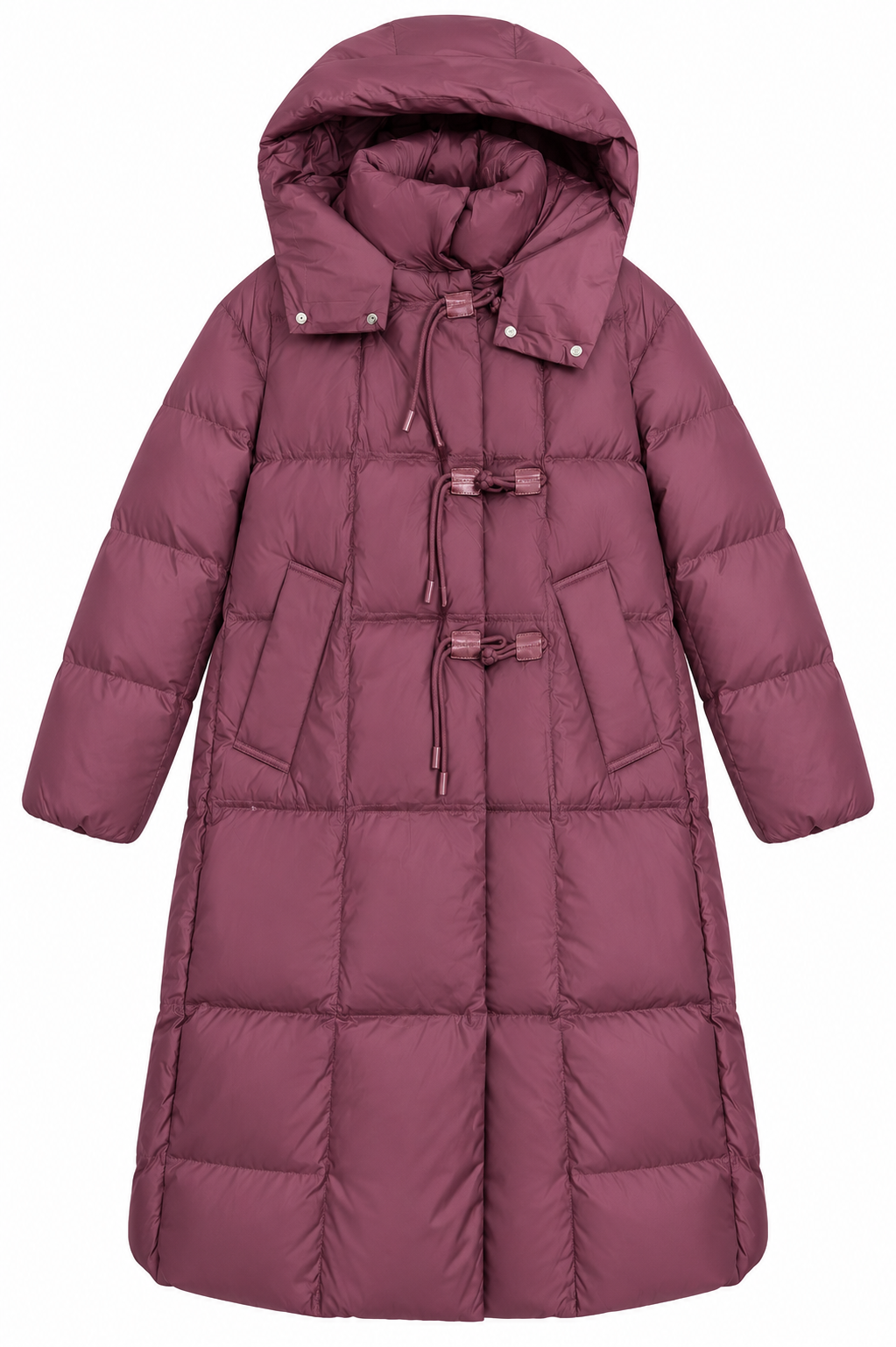 Valentina Puffer Coat Burgundy