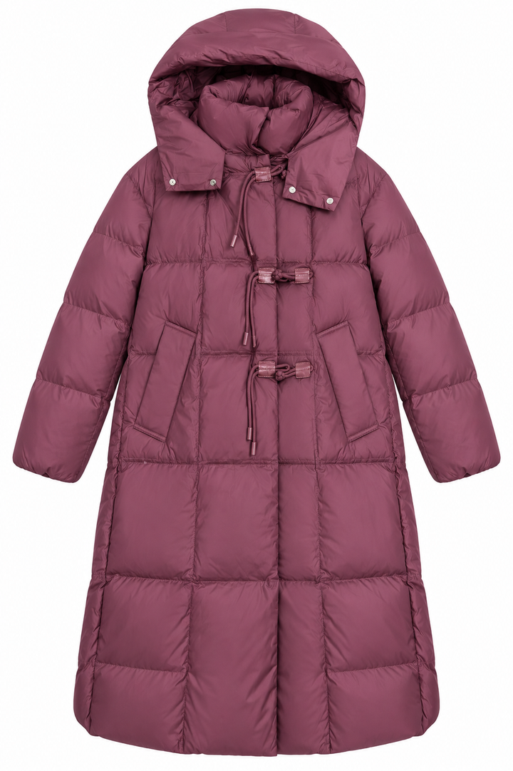 Valentina Puffer Coat Burgundy