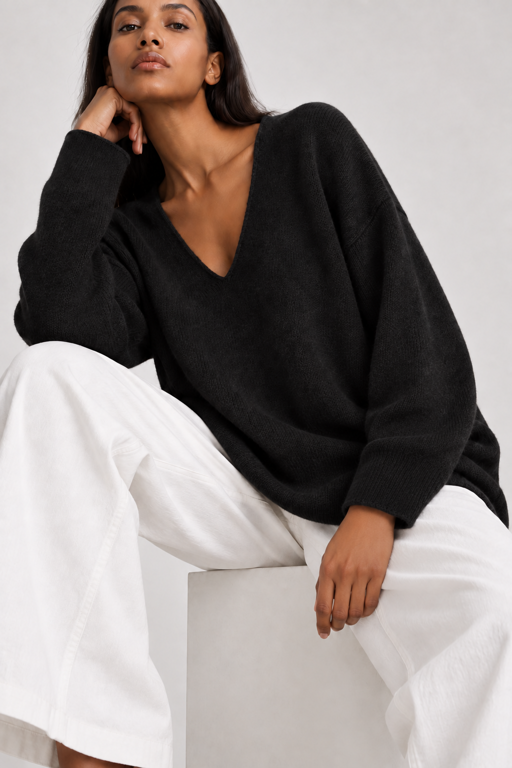 Monica Knit Sweater Black