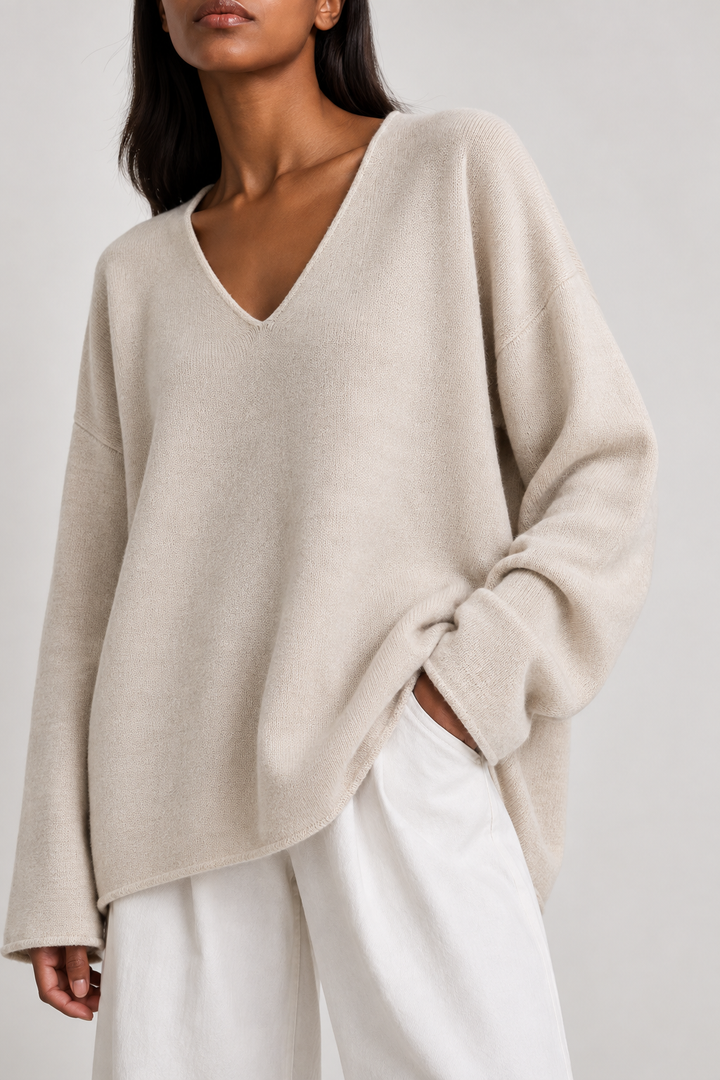 Monica Knit Sweater Sand Beige