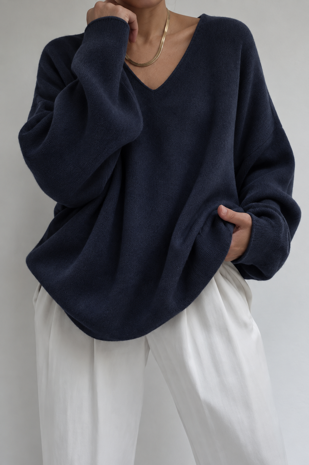 Monica Knit Sweater Navy